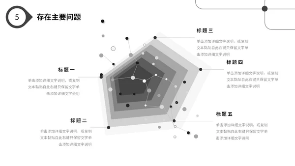 极简黑白点线年终工作总结述职报告工作汇报PPT
