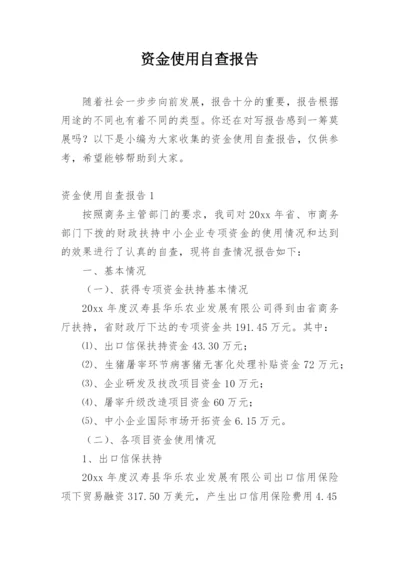 资金使用自查报告_1.docx