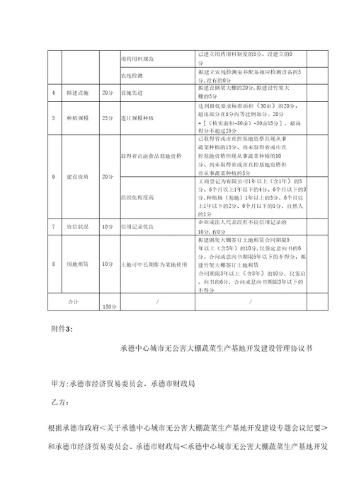 无公害大棚蔬菜生产基地开发建设实施方案