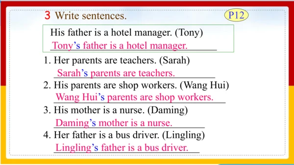 Module 2 My family Unit 3 Language in use 课件+内嵌视频（