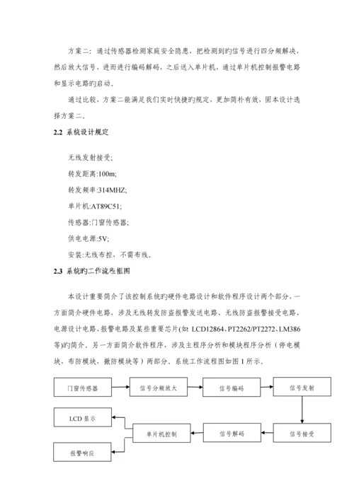 优秀毕业设计智能小区无线防盗系统的设计.docx