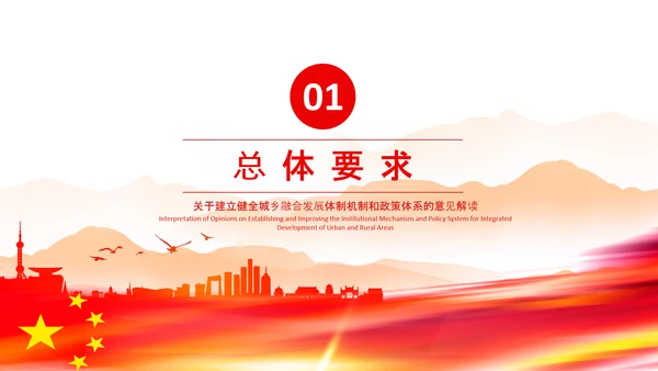 城乡融合发展体制机制和政策体系意见PPT