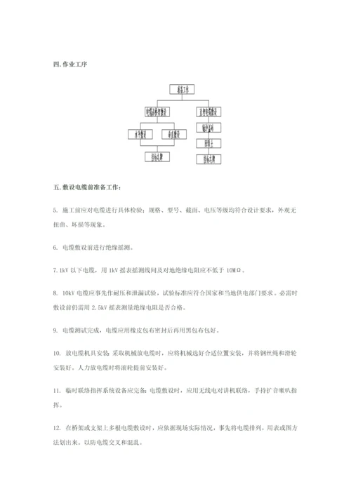 电气电缆敷设安全核心技术交底.docx