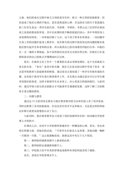 汉语言专业实习报告合集五篇.docx