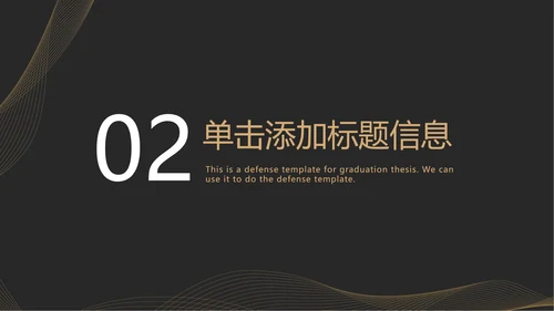 黑金奢华线体商务PPT模板