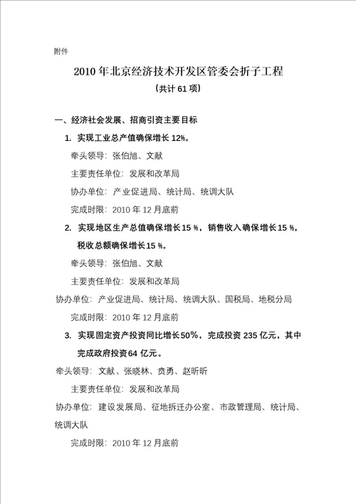 北京经济技术开发区管委会XXXX年折子工程社发局折子工