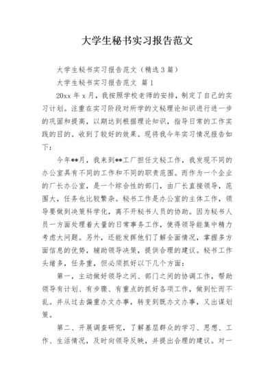 大学生秘书实习报告范文.docx