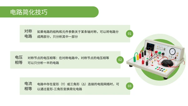 绿色简约风物理电路分析与解题思路PPT