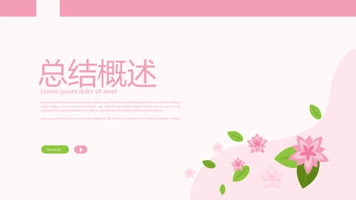 粉色时尚美容SPA宣传动态PPT