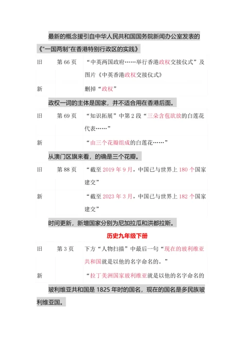 2024年初中历史教材新变化及解读.docx