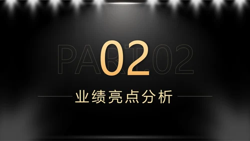 黑色奢华销售年终总结暨新年计划带内容PPT模板