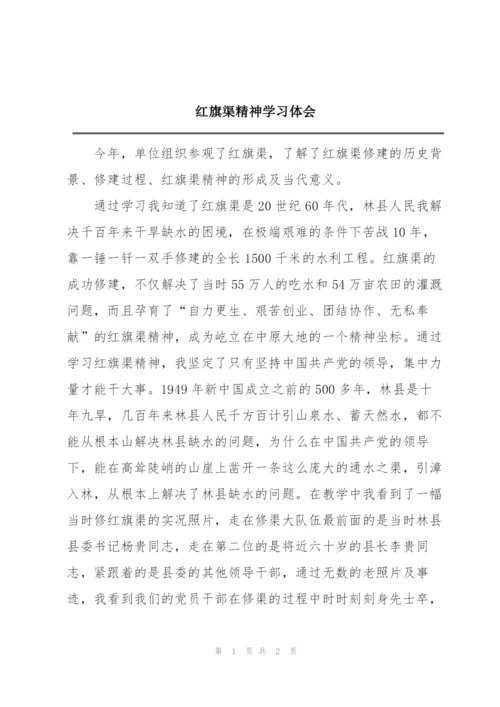 红旗渠精神学习体会.docx