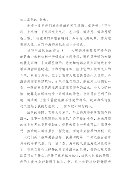 描写洱海风光的作文.docx