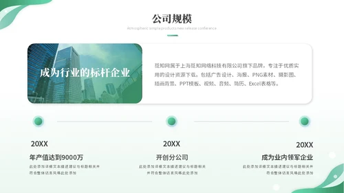 绿色简约科技线条产品介绍公司介绍项目介绍企业介绍ppt模板