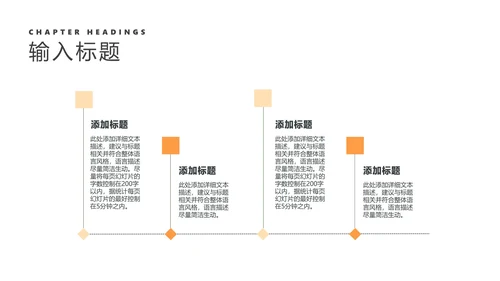 简约风橙色年终总结汇报PPT模板