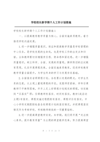 学校校长新学期个人工作计划措施.docx