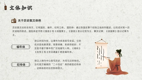 灰色创意卷轴邹忌讽齐王纳谏课件