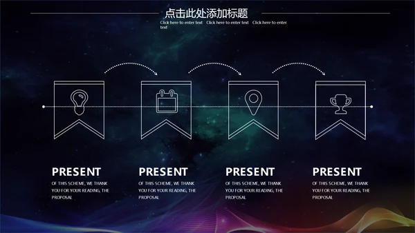 幻彩宇宙黑洞商业计划书通用PPT模板