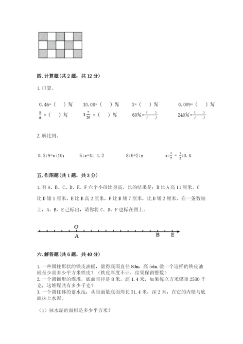 人教版六年级下册数学期末测试卷精品（典优）.docx