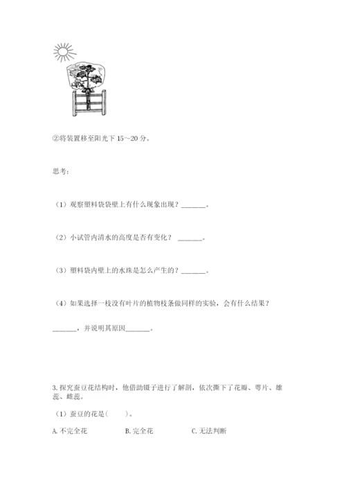 教科版科学四年级下册第一单元《植物的生长变化》测试卷（真题汇编）.docx