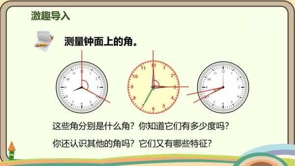 人教版数学四年级上册3.3 角的分类课件(共22张PPT)
