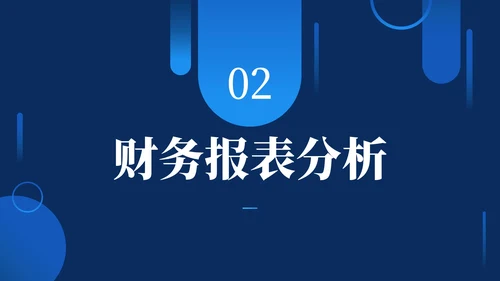 蓝色商务风财务年度执行情况总结