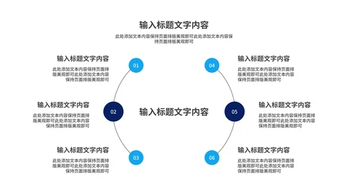 蓝色简约风年终工作总结汇报PPT模板