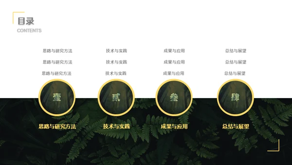 自然科学商务风毕业答辩通用PPT模板