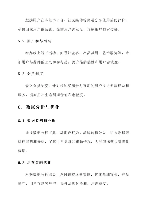 小红书设计师品牌运营方案