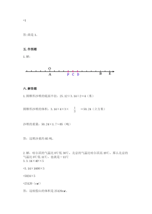 小升初数学期末测试卷【考点精练】.docx