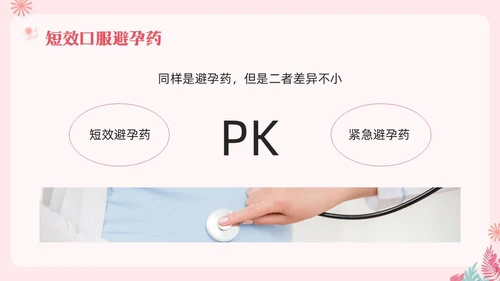 粉色简约关注女性生殖健康科学避孕PPT模板宣传PPT动态PP世界避孕日