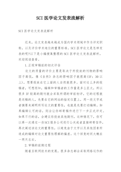 SCI医学论文发表流解析.docx