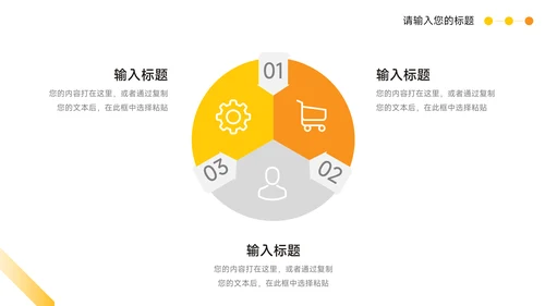 黄色创意执行方案汇报PPT模板
