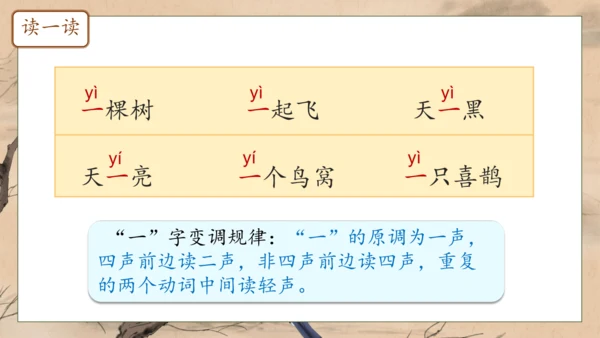 【核心素养】部编版语文一年级下册-5. 树和喜鹊 第1课时（课件）
