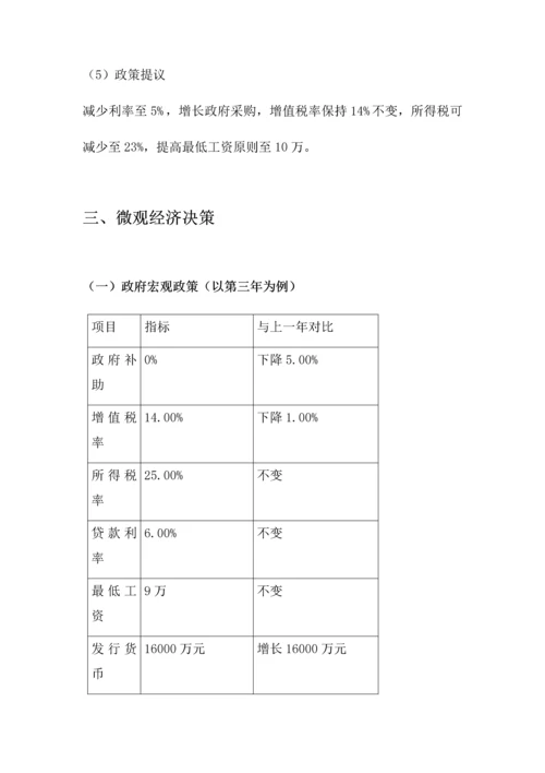 2023年经济学沙盘模拟实验报告.docx