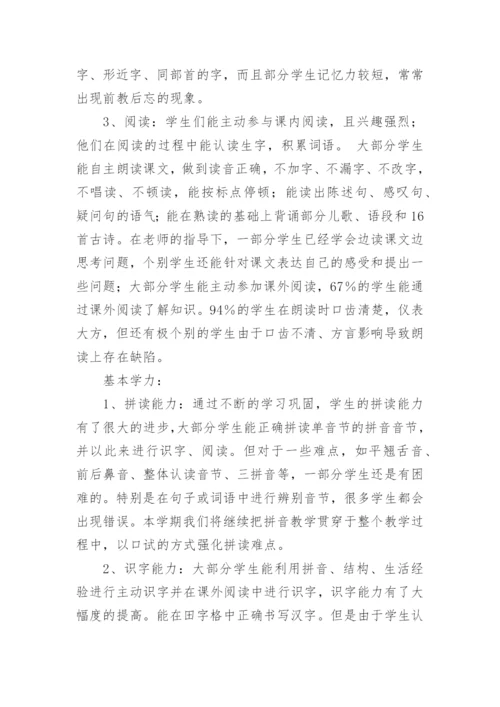 一年级语文备课组工作计划.docx