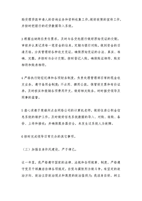 初中学校出纳工作总结
