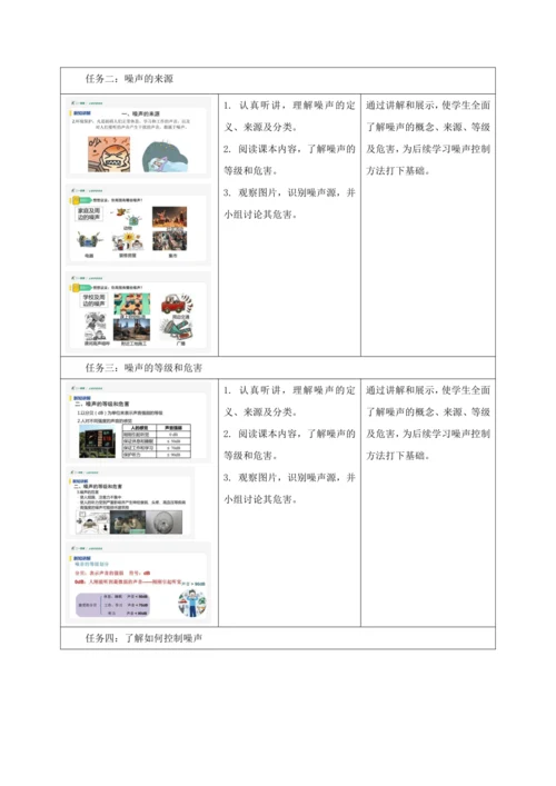 【大单元教学】2.4教学设计+作业设计：噪声的危害和控制 八上第二章《声现象》大单元整体设计（人教版
