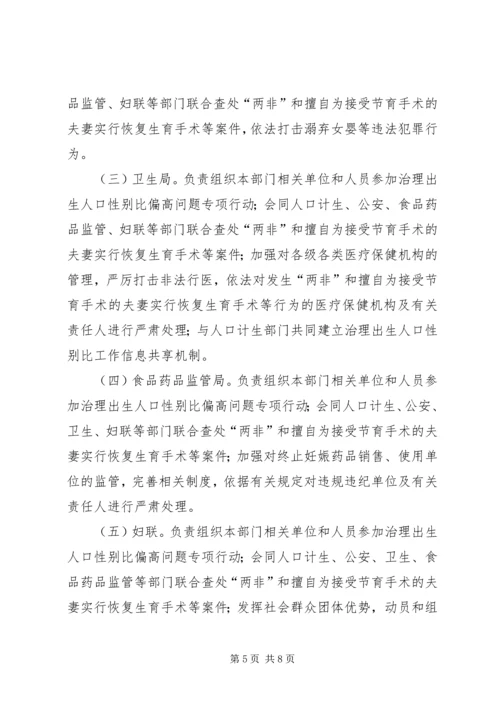 计生局性别比偏高实施方案.docx