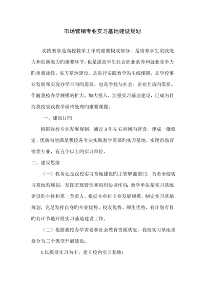 市场营销实习基地建设方案.docx