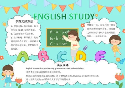 英语阅读小报word模板
