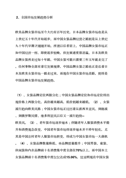 女装商会专业策划专项方案.docx