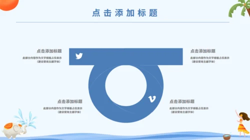傣族泼水节通用PPT模版