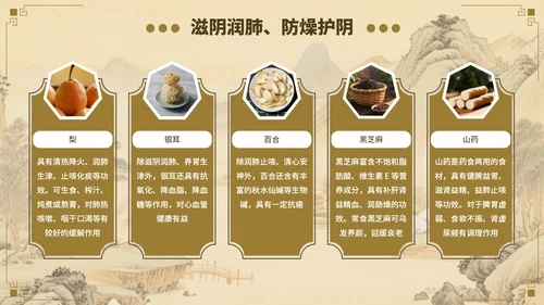 棕色立秋养生指南开启秋季健康生活PPT