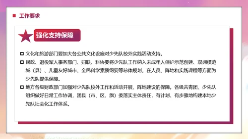少先队社会化工作体系实施意见通用PPT模板
