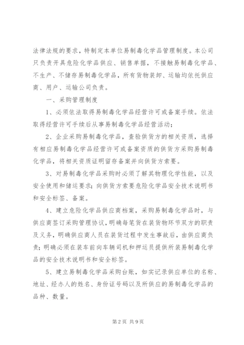 易制毒化学品经营管理制度 (4).docx