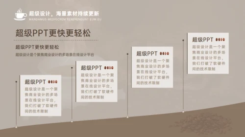 咖啡豆原材料竞赛路演通用PPT模板