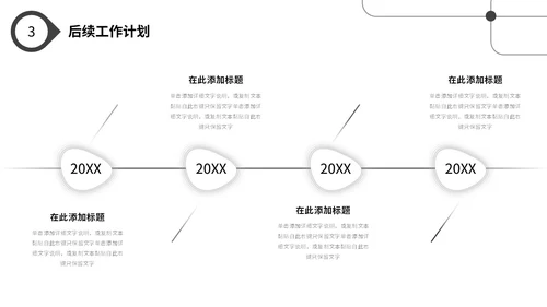 极简黑白点线年终工作总结述职报告工作汇报PPT