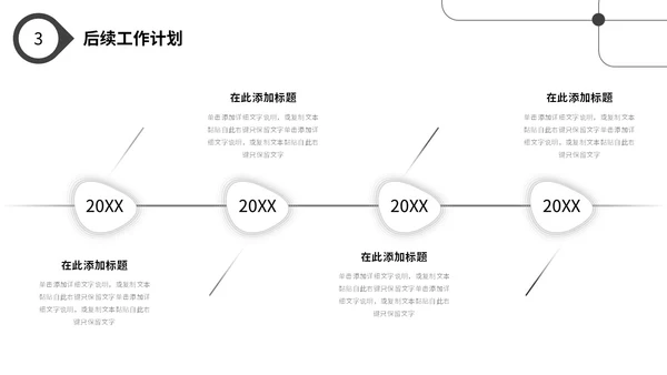 极简黑白点线年终工作总结述职报告工作汇报PPT
