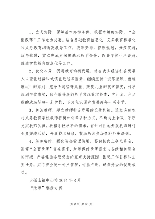 薄区长整改方案.docx